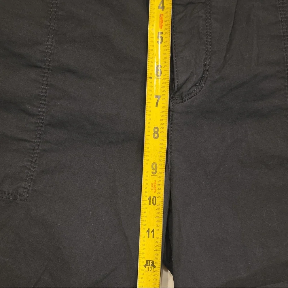 Sanctuary Women's Black Solid Chino Shorts 28 Flat Front Pockets Button #98